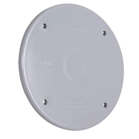 round electrical box cover plates|round electrical outlet box cover.